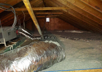 blown in cellulose insulation after image