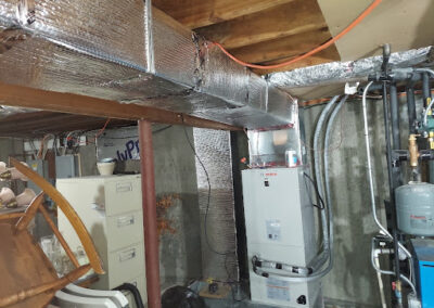 attic with a heat pump added image